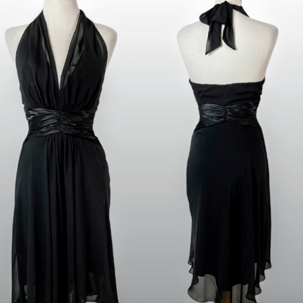 Elegant Tuxedo Style Cocktail Dress/Gown